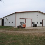 Boarding barn with attached arena
